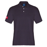 Patriot Performance Navy Polo with Red & White accents