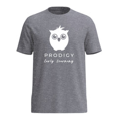 Prodigy Early Learning - Classic Logo Heathered Light Grey Short Sleeve Tee