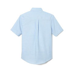 Unisex Light Blue Short Sleeve Oxford Shirt