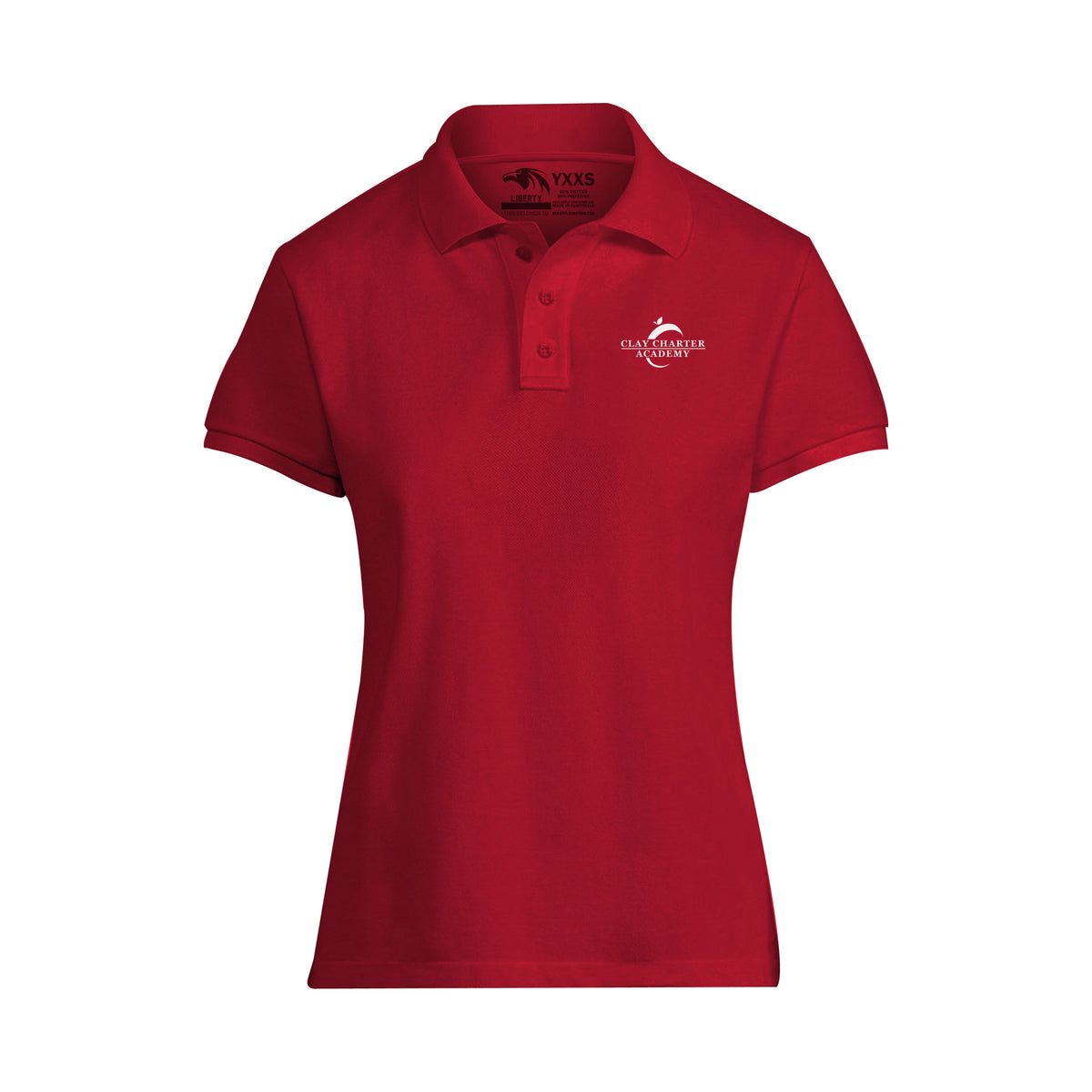 Clay Charter Academy (K-5) - Women's Liberty Polo (FINAL SALE / NO RETURNS)
