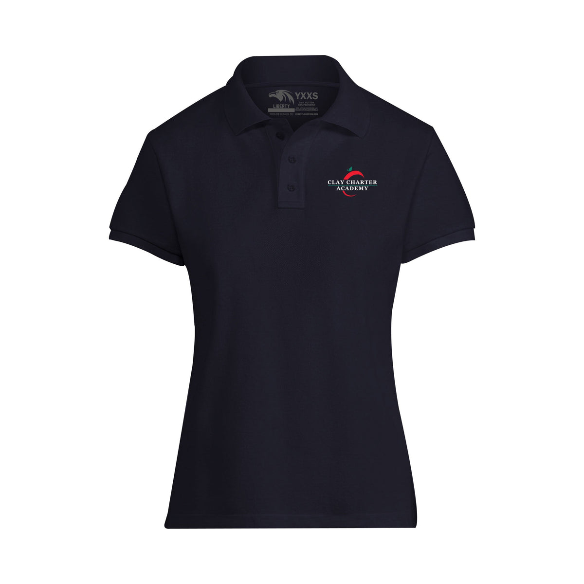 Clay Charter Academy (6-8) - Women's Liberty Polo (FINAL SALE / NO RETURNS)